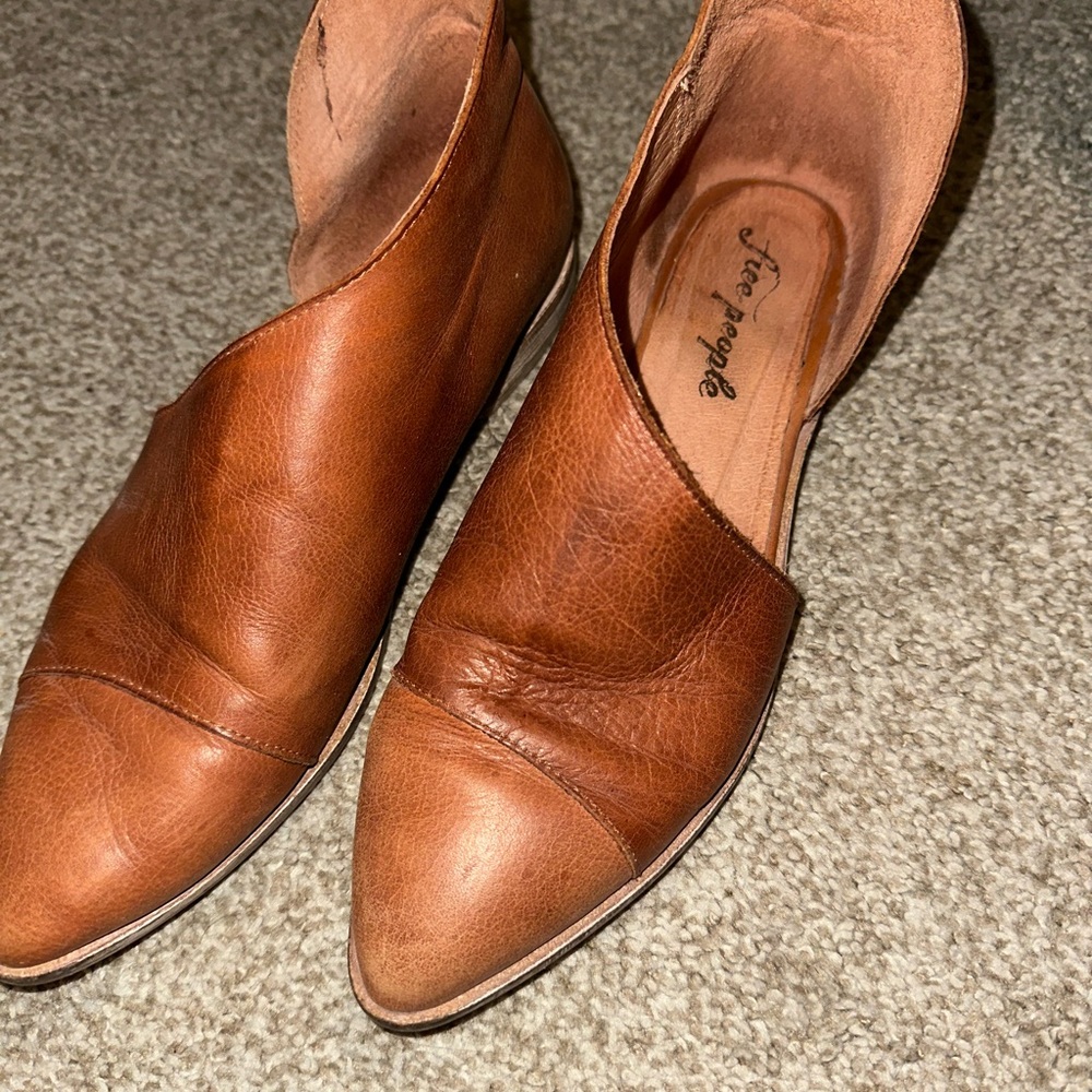 Free People Tan Leather Men's Loafers